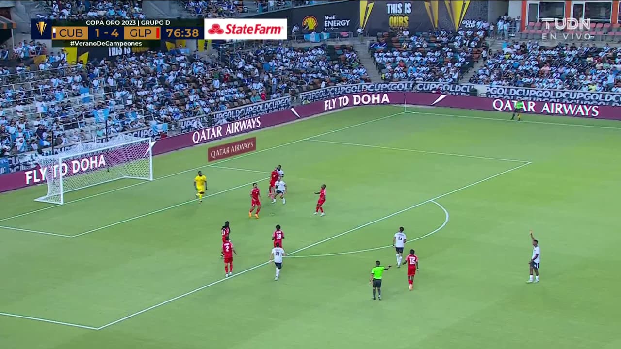 ¡GOL!  anota para Cuba. Daniel Díaz