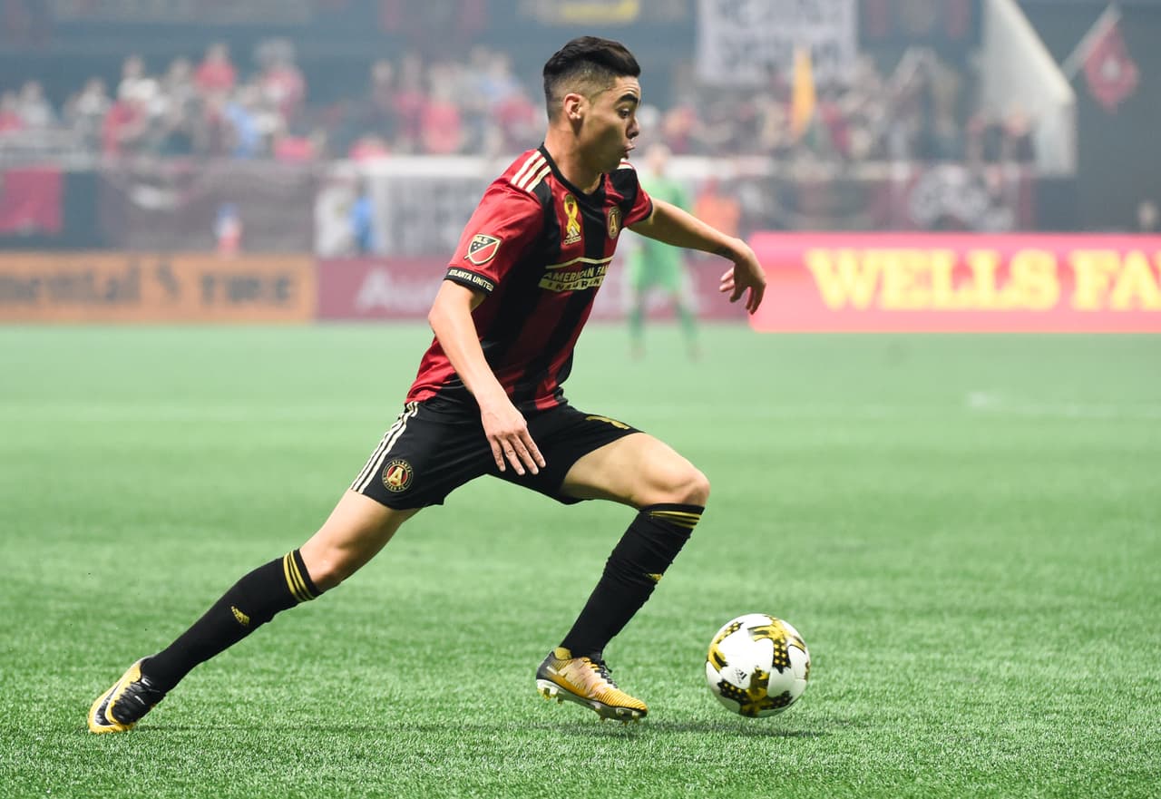 Atlanta United es un equipo cargado de talento. El paraguayo Miguel Almirón es quizás la muestra más cabal de esa noción. Generó dos asistencias en el 3-0 de su equipo ante FC Dallas. (USA Today Images)