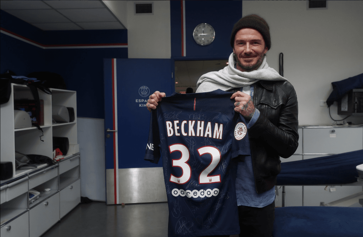 David Beckham sorprende al PSG en sus entrenamientos