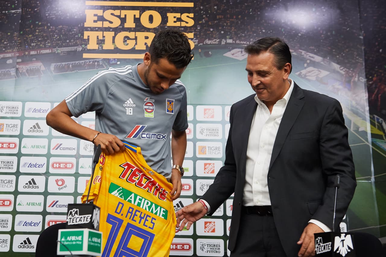 Reyes ya vistió por primera ocasión la casaca de los Felinos y portará el dorsal '18'.