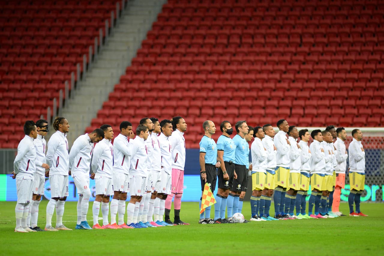 Perú y Colombia se veían las caras en el Estadio Nacional de Brasilia para disputar el partido por el tercer puesto de la Copa América 2021.