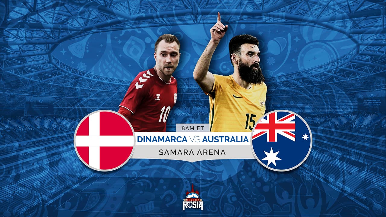 Dinamarca quiere un boleto a la segunda ronda a expensas de una Australia en mala racha