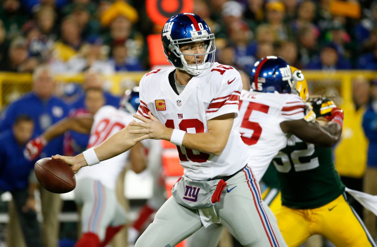 Manning nunca se ha perdido un partido desde que asumió el puesto de titular en New York a la mitad de su temporada de novato.