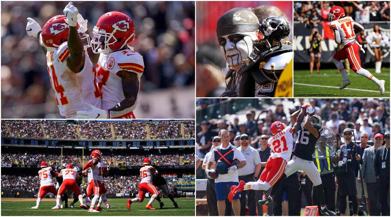 Los Chiefs obtuvieron la segunda victoria de la campaña tras pasar por encima de los Raiders.