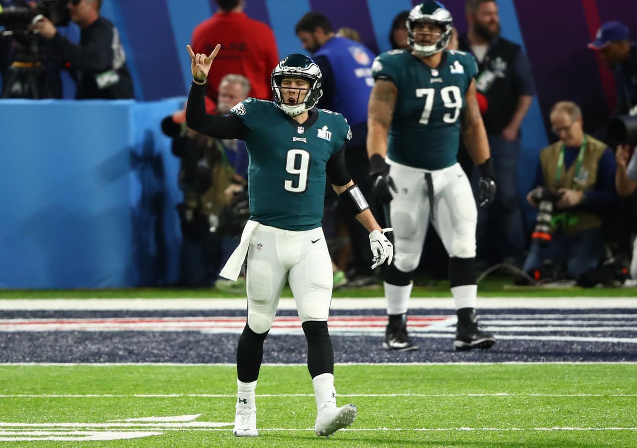 ¡Ver para creer! Nick Foles hizo algo inédito en el Super Bowl LII