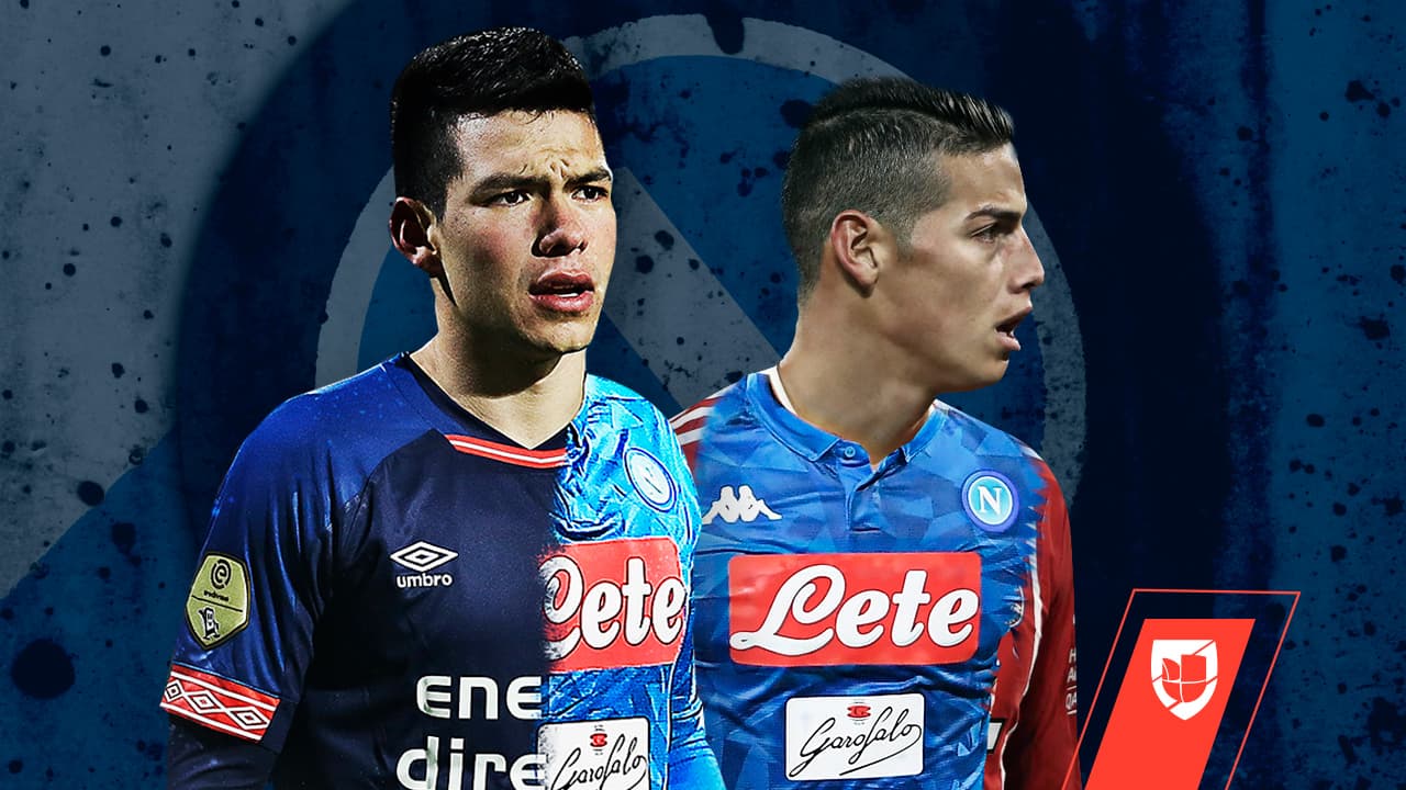 ¿Bajo nivel del ‘Chucky’? En el Napoli sueñan con Hirving Lozano junto a James Rodríguez