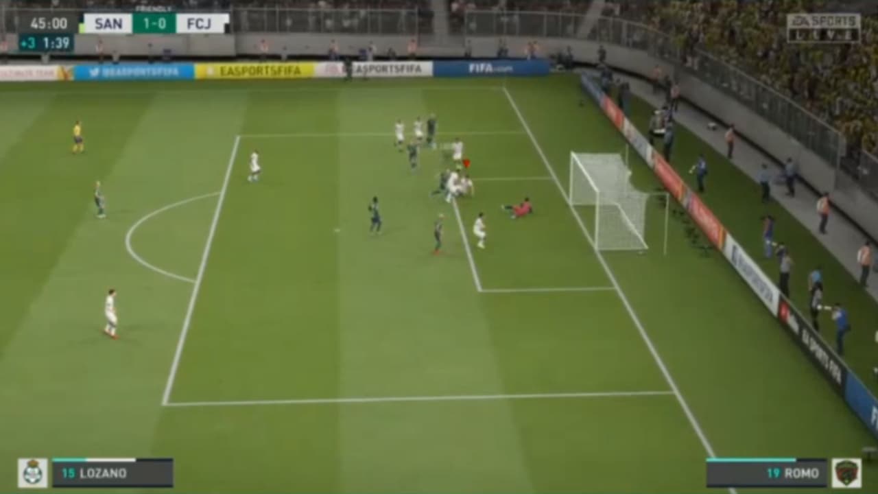 Marco Canales, representante de los Bravos de Juárez cayó 1-3 ante Octavio Rivero comandando a los Santos en el futbol virtual.