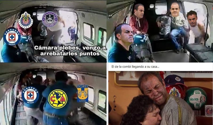 Los mejores memes de la combi y el fubol mexicano que circulan en redes sociales.