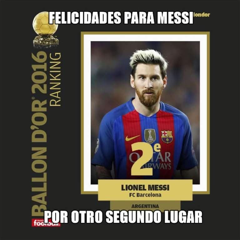 Memes ronaldo balon de oro