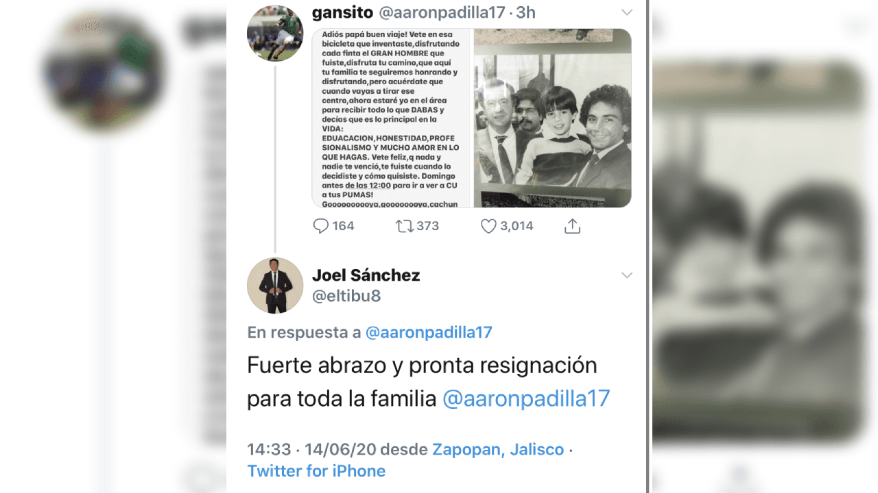 Así se despidieron de Aarón Padilla su hijo, excompañeros y los clubes de un referente en el futbol mexicano. Que en paz descanse.