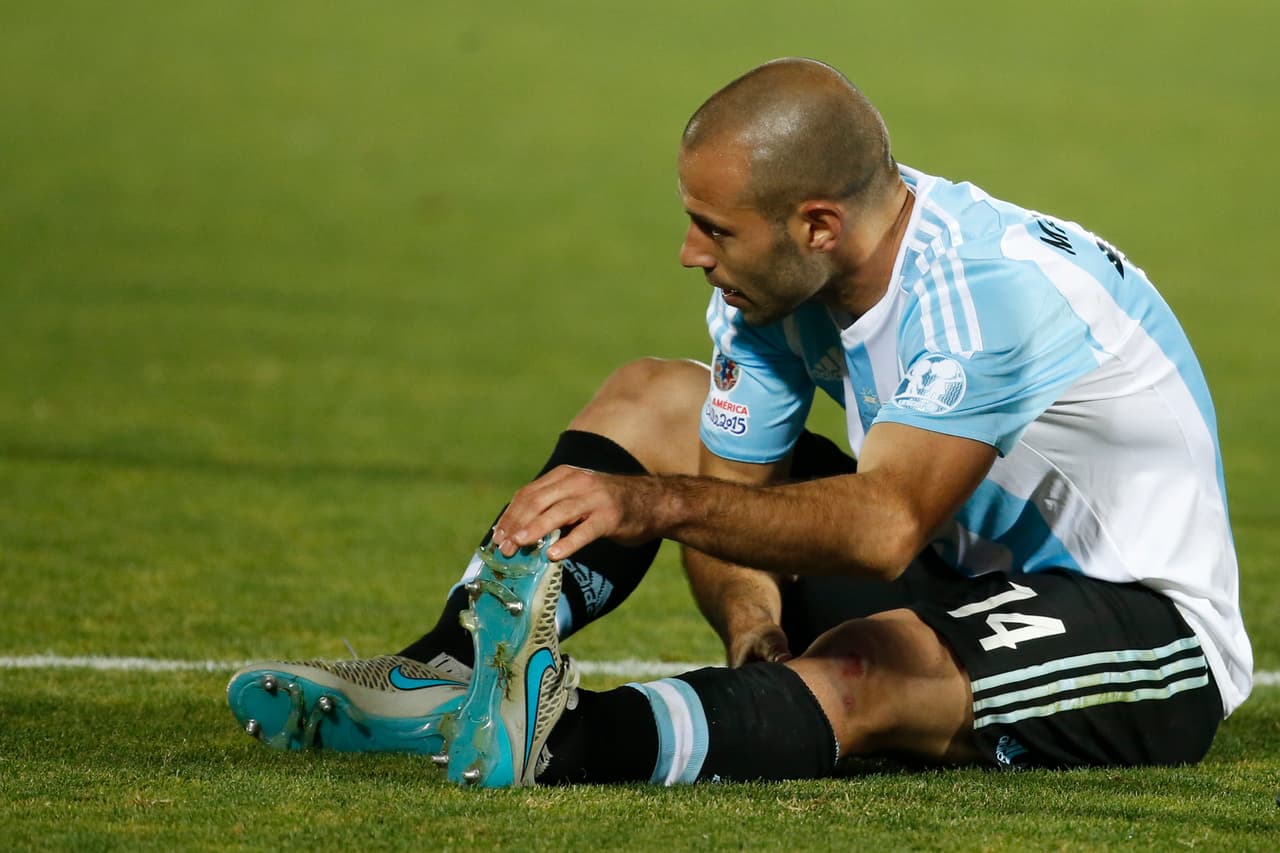 Mascherano se lastimó y ya no pudo jugar como acostumbra.