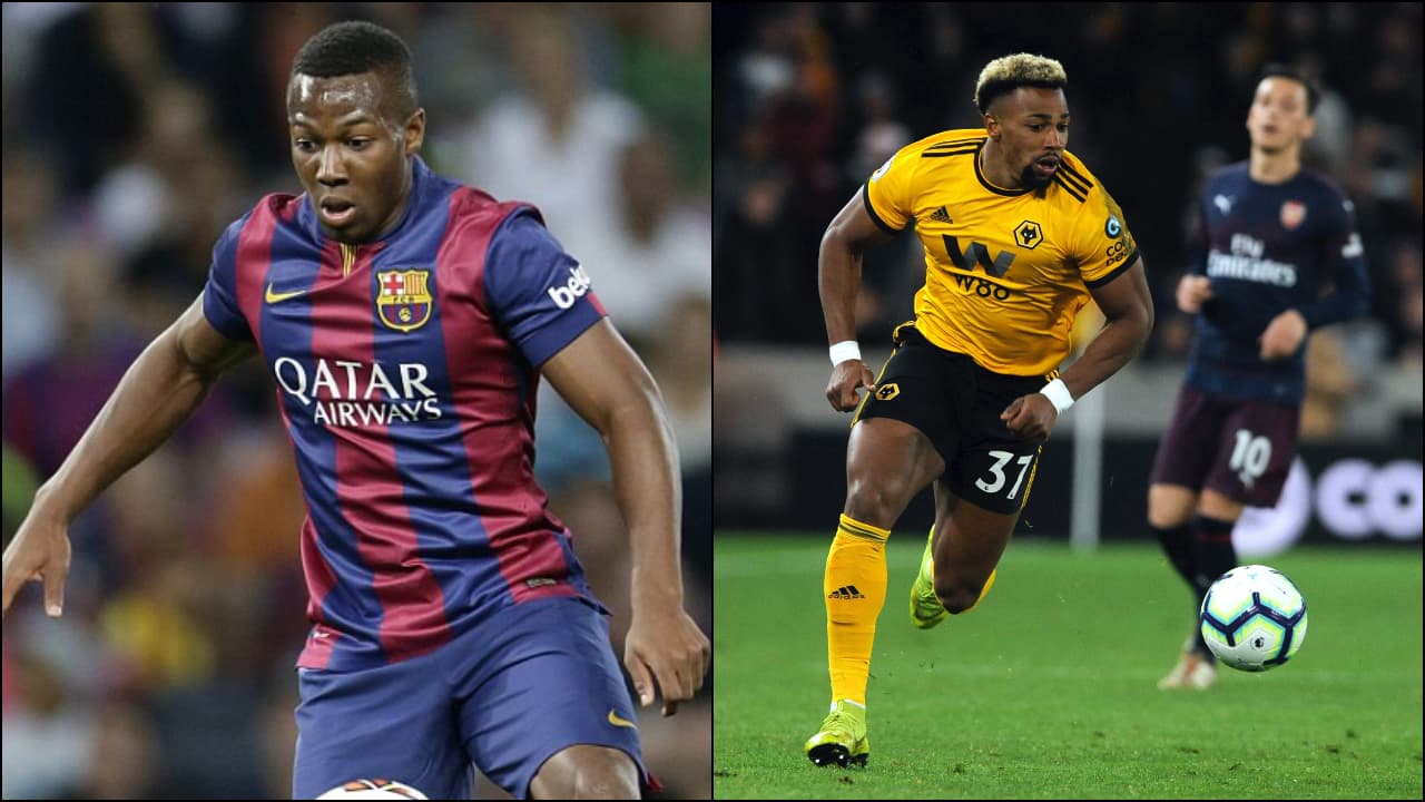 <b>Adama Traoré</b>
<br>- Otro de los casos llamativos que sorprendió al mundo fue el de este jugador del Wolverhampton.
<br>- Así se veía cuando debutó con el FC Barcelona entre 2013 y 2015.
<br>- En la actualidad durante su paso en la Premier League se ve muy distinto luego de cinco años de trabajo físico intenso.