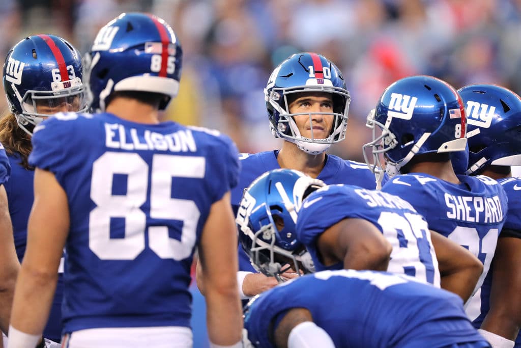 25)
<b>New York Giants (1-3)</b>. El mayor reto para los Giants es jugar como equipo 60 minutos. Cuando la ofensiva se ve bien, la defensa no y viceversa. Perder con New Orleans 33-18 revela justo esto.