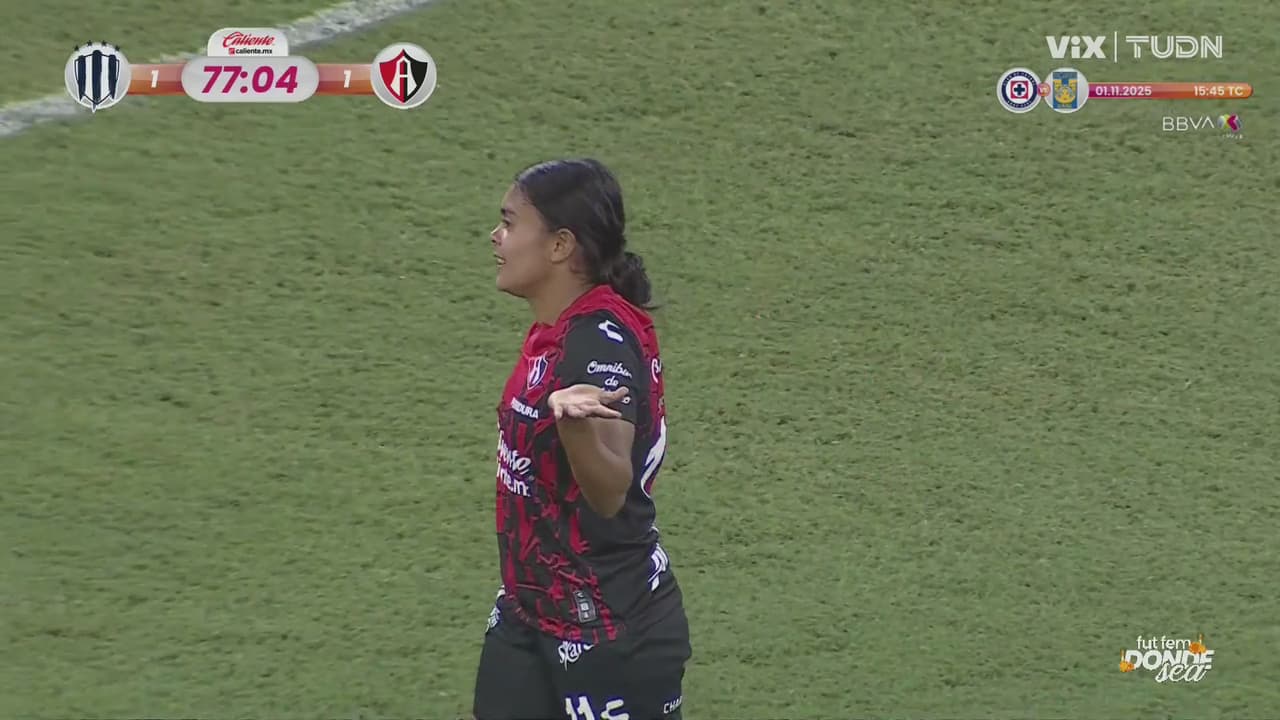 ¡Lo empata el Atlas! Escopetazo de Brenda Ceren para el 1-1