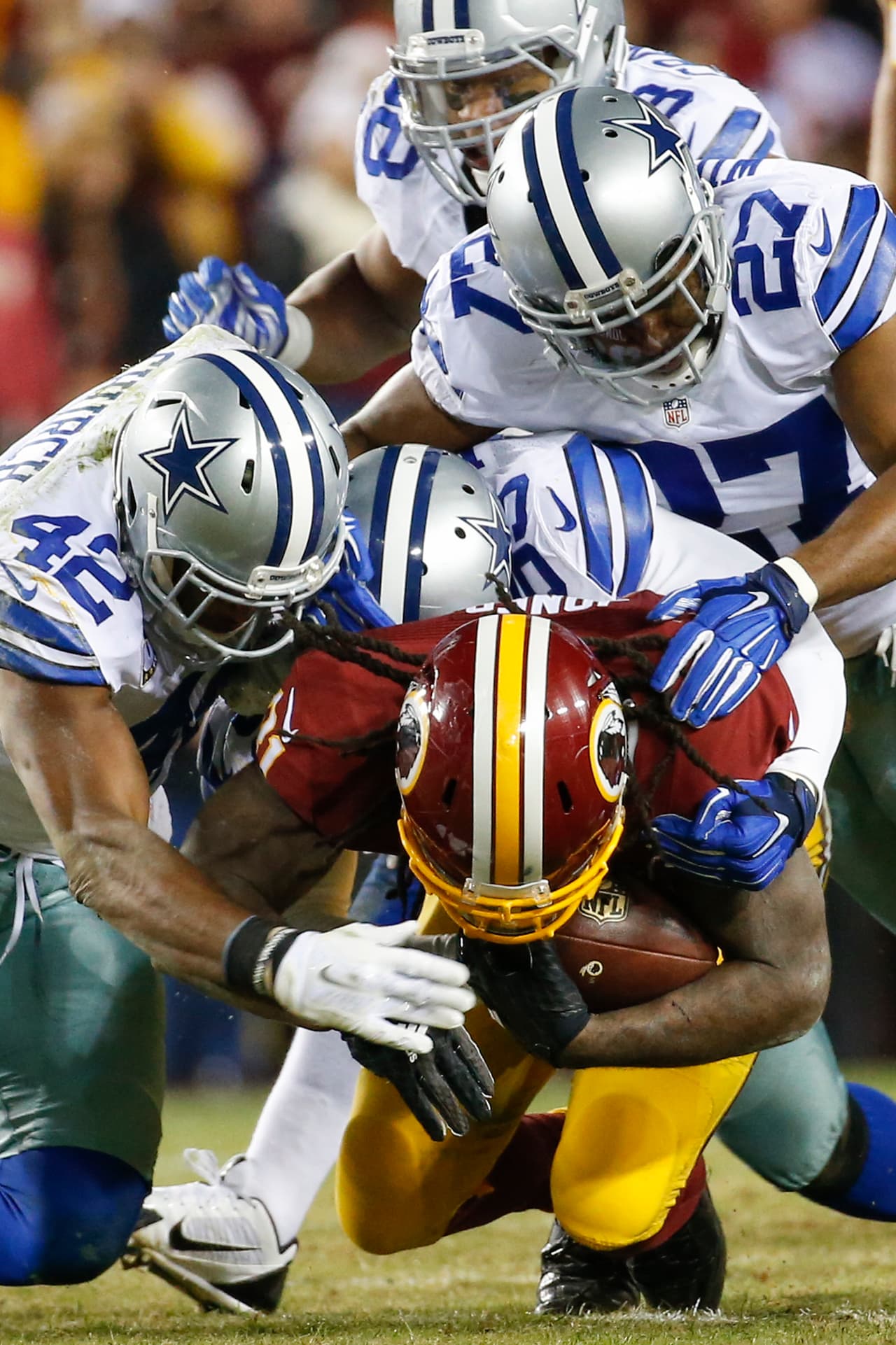 Los Cowboys ganaron en el último instante a los Redskins 19-16. Estas son las mejores tomas.