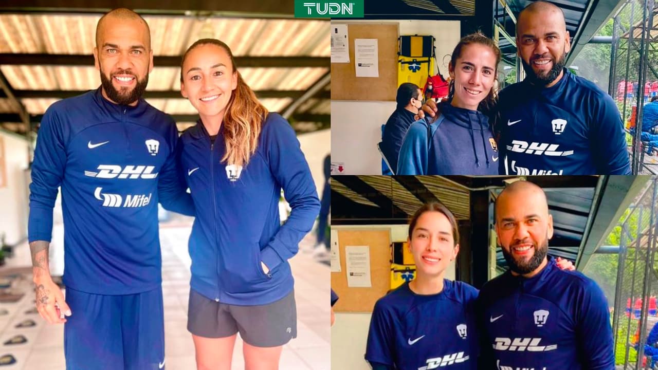 Jugadoras de Pumas femenil conviven con Dani Alves