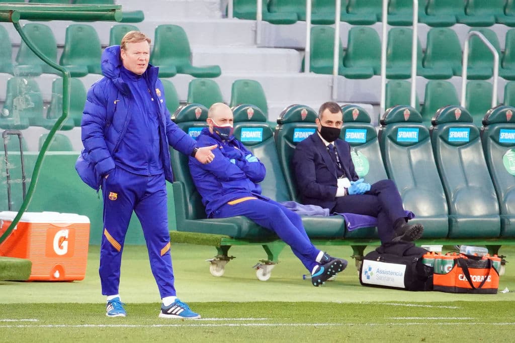 Barcelona derrota 2-0 al Elche en la Jornada 20 de la Liga. Frenkie de Jong anotó gol al minuto 39 y Riqui Puig hizo su primer gol oficial casi al finalizar el partido.