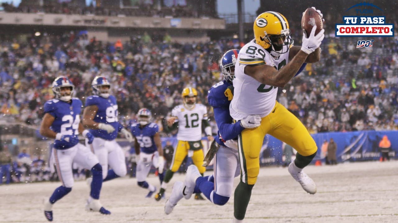 Green Bay se adaptó mejor a la nieve en el campo de los Giants.