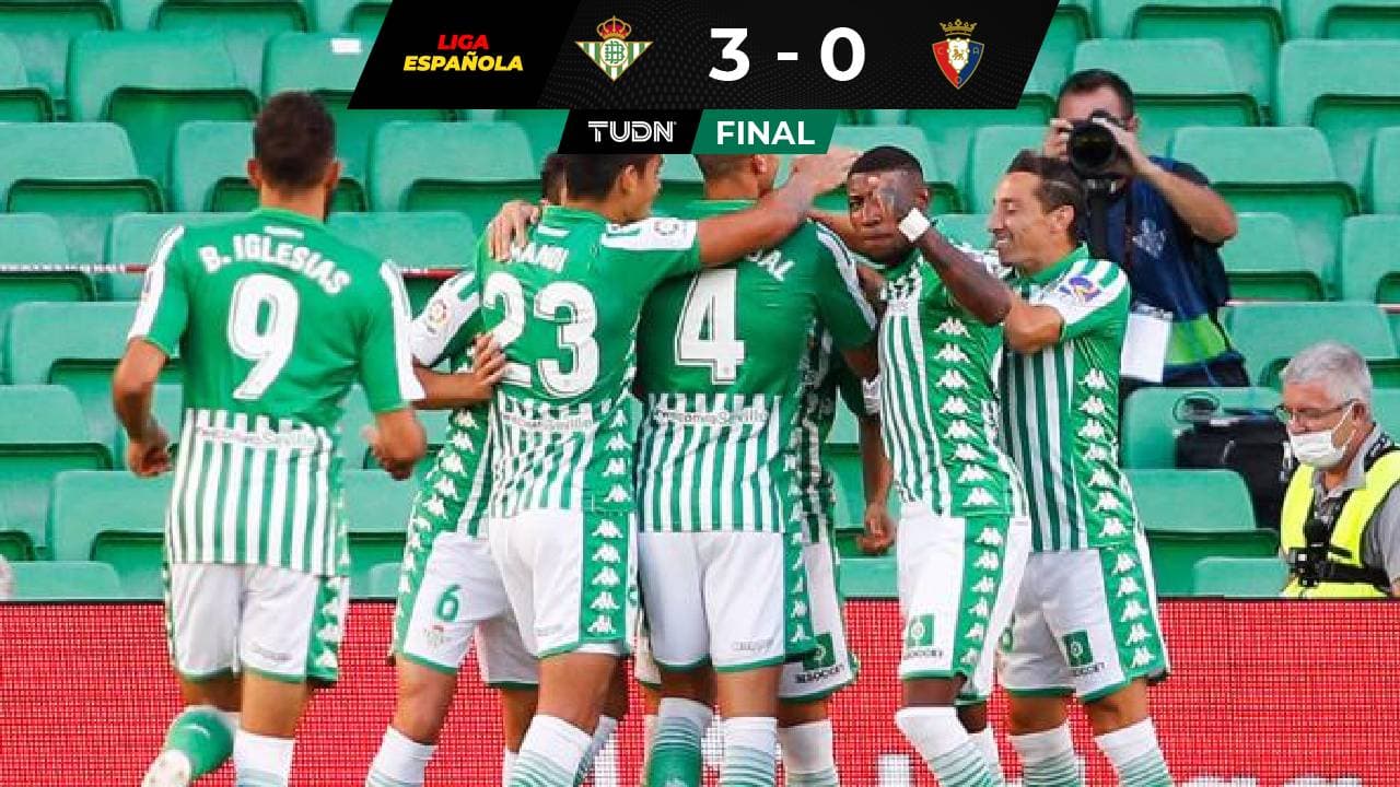 Con Guardado y gol de Guido, el Betis superó al Osasuna
