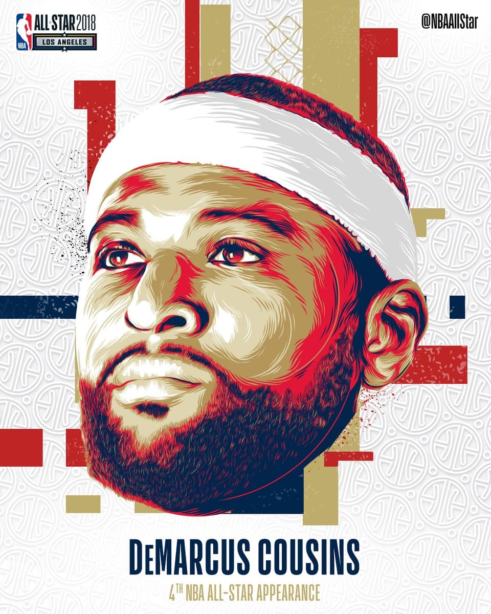 Conferencia del Oeste: 5 - DeMarcus Cousins (922,269 votos de los fans)