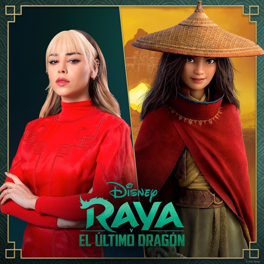 “…Voy a prestarle mi voz en la versión en español a Raya, la protagonista de Raya y el Último Dragón, el próximo estreno de Disney…”, acompaña la publicación.