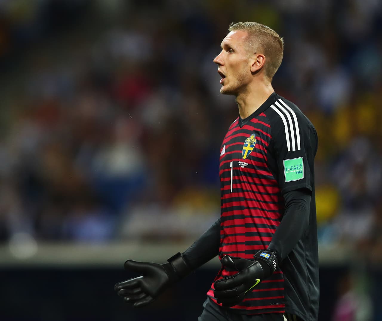 El buen portero de Suecia, Robin Olsen, estaría en los planes del Napoli para reemplazar a Pepe Reina.