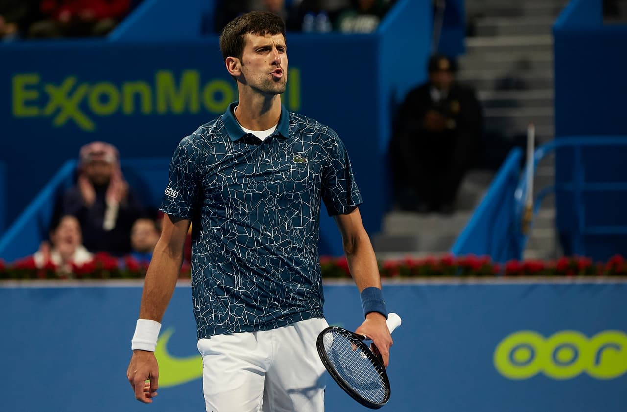 Djokovic se mostró frustrado tras ser eliminado en semifinales en Doha