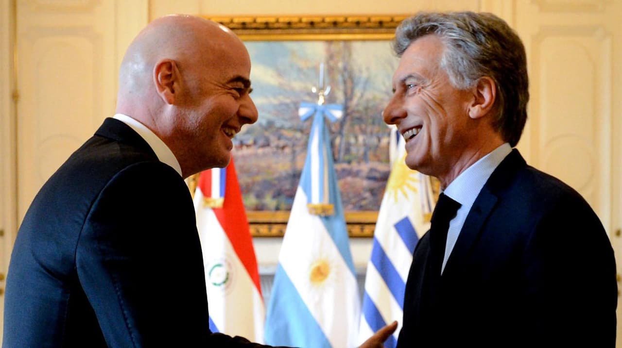 Infantino y Macri llevan una buena relación.