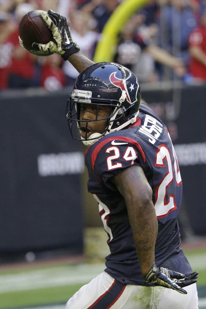 Esquinero: Johnathan Joseph, Houston Texans (AP-NFL).