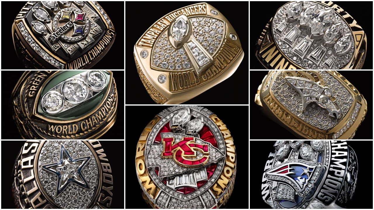 La colección completa de los anillos del Super Bowl | Desde el que consiguieron los Packers en 1967 hasta el de los Buccaneers de 2021, todos son modelos espectaculares.