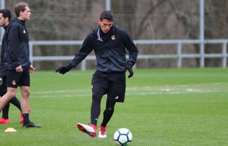 Moreno reapareció con la Real Sociedad.