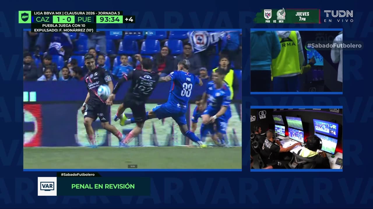 ¡Sobre la hora el VAR echa para atrás un polémico penal al Puebla!