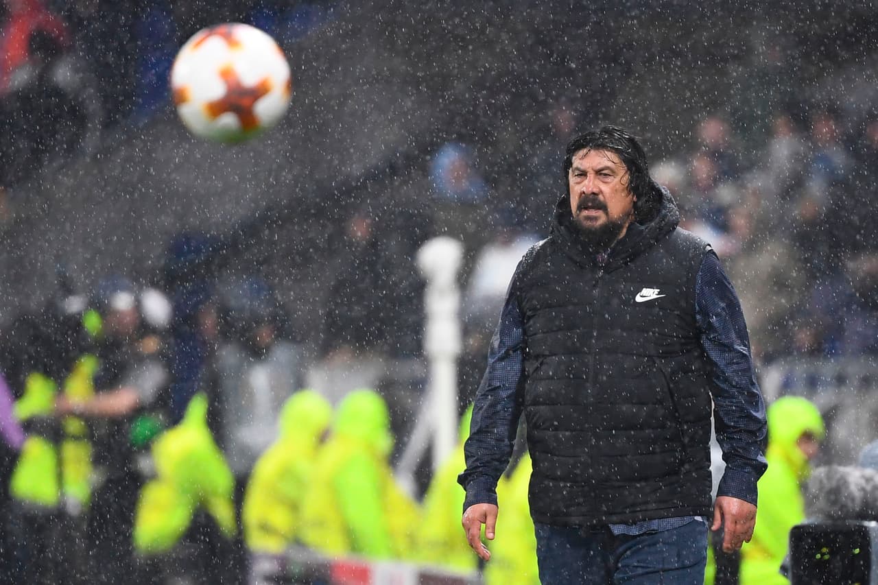 El técnico encargado de Atlético de Madrid, Germán Burgos, estuvo tras la expulsión de Diego Simeone.