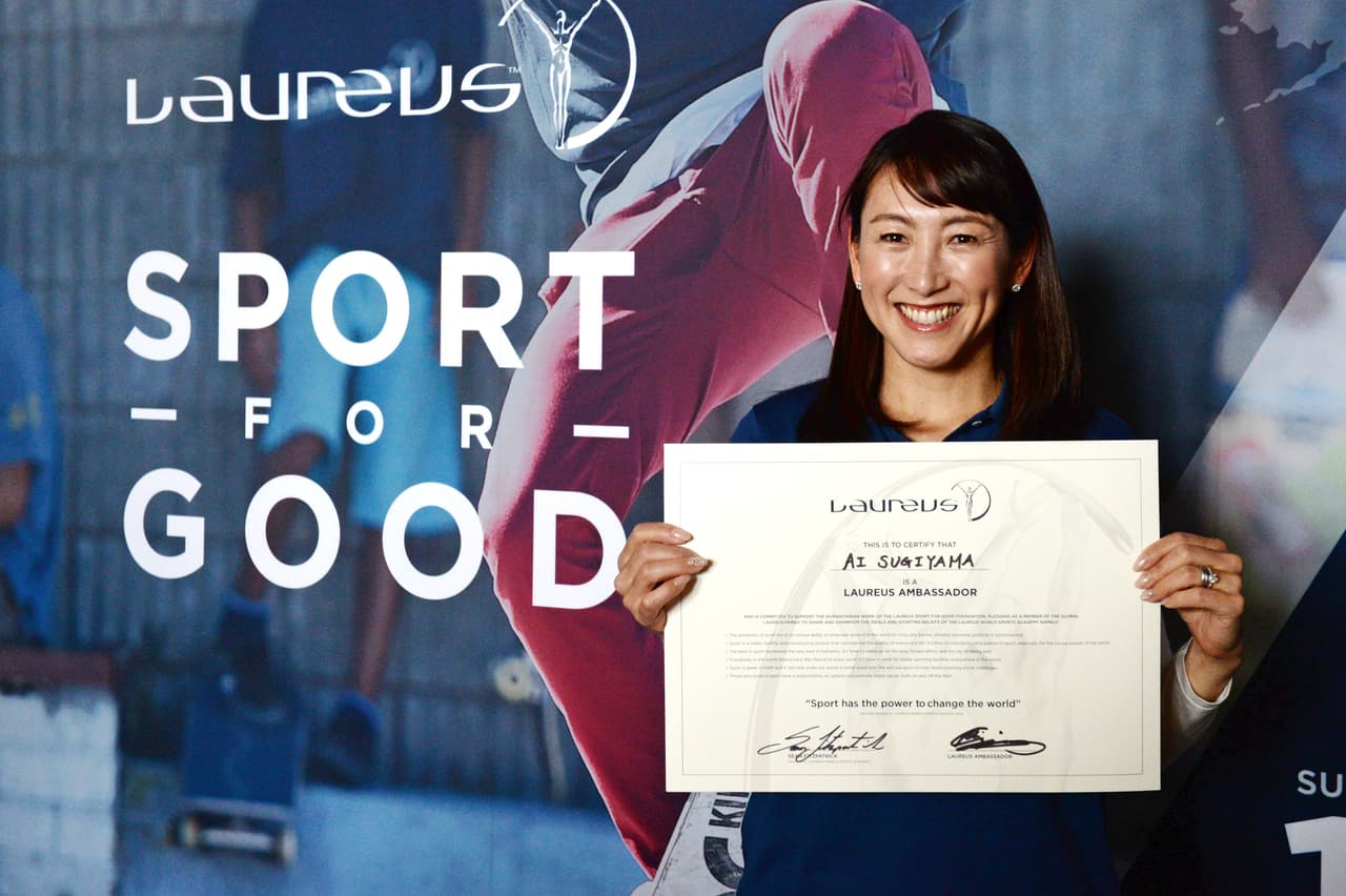 La tenista japonesa Ai Sugiyama fue reconocida como una de las nuevas embajadoras del los Premios Laureus.