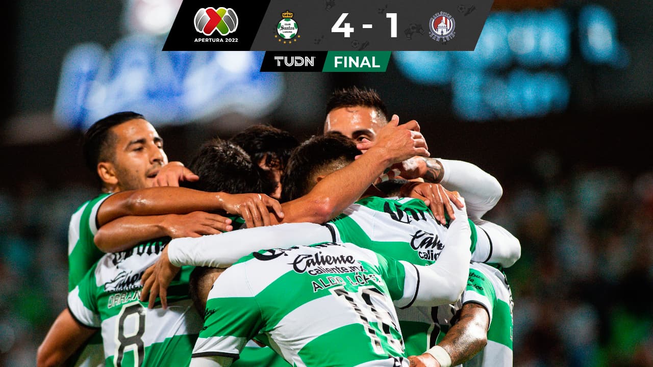 Santos golea al Atlético San Luis en la Jornada 11 de la Liga MX