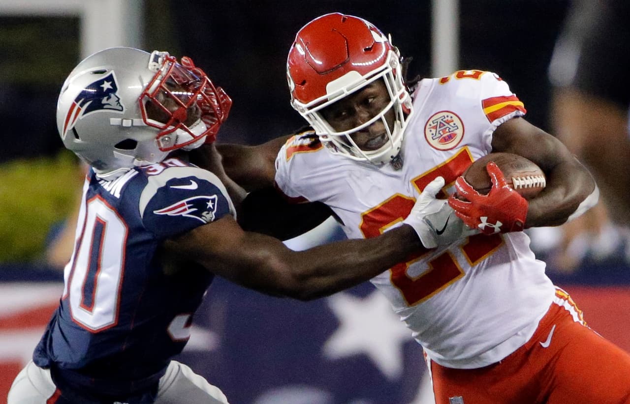 Kansas City humilló a los Patriots en el Kickoff de la temporada