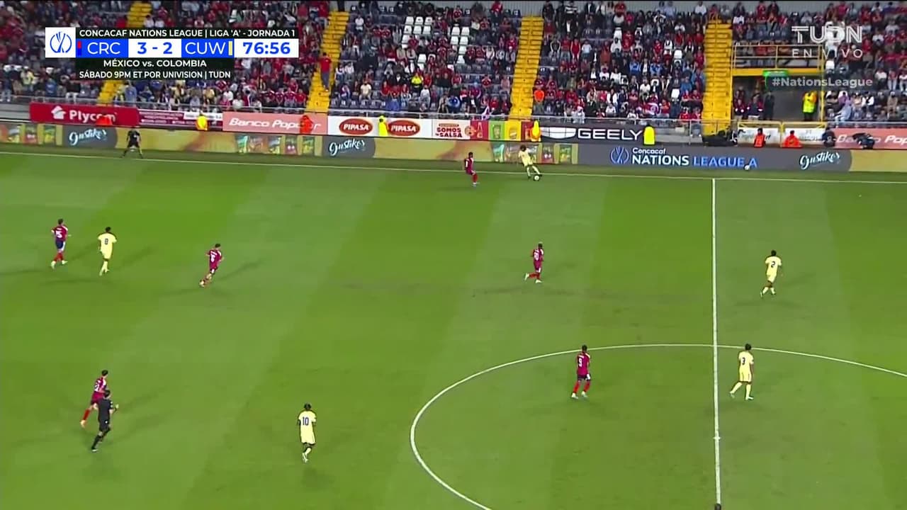 ¡GOL!  anota para Curazao. Kenji Gorré