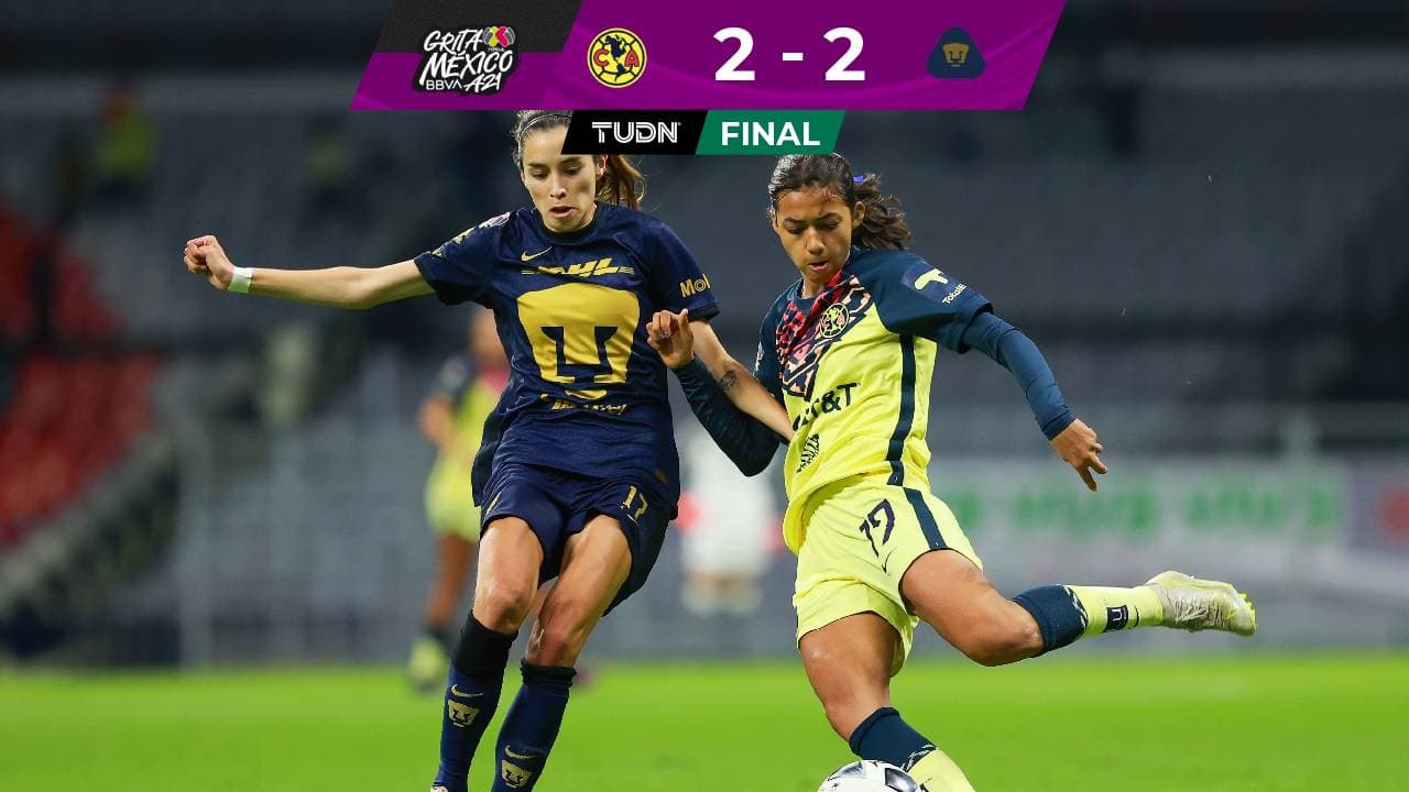 Liga BBVA MX Femenil América 2-2 Pumas: Resultado, goles y videos