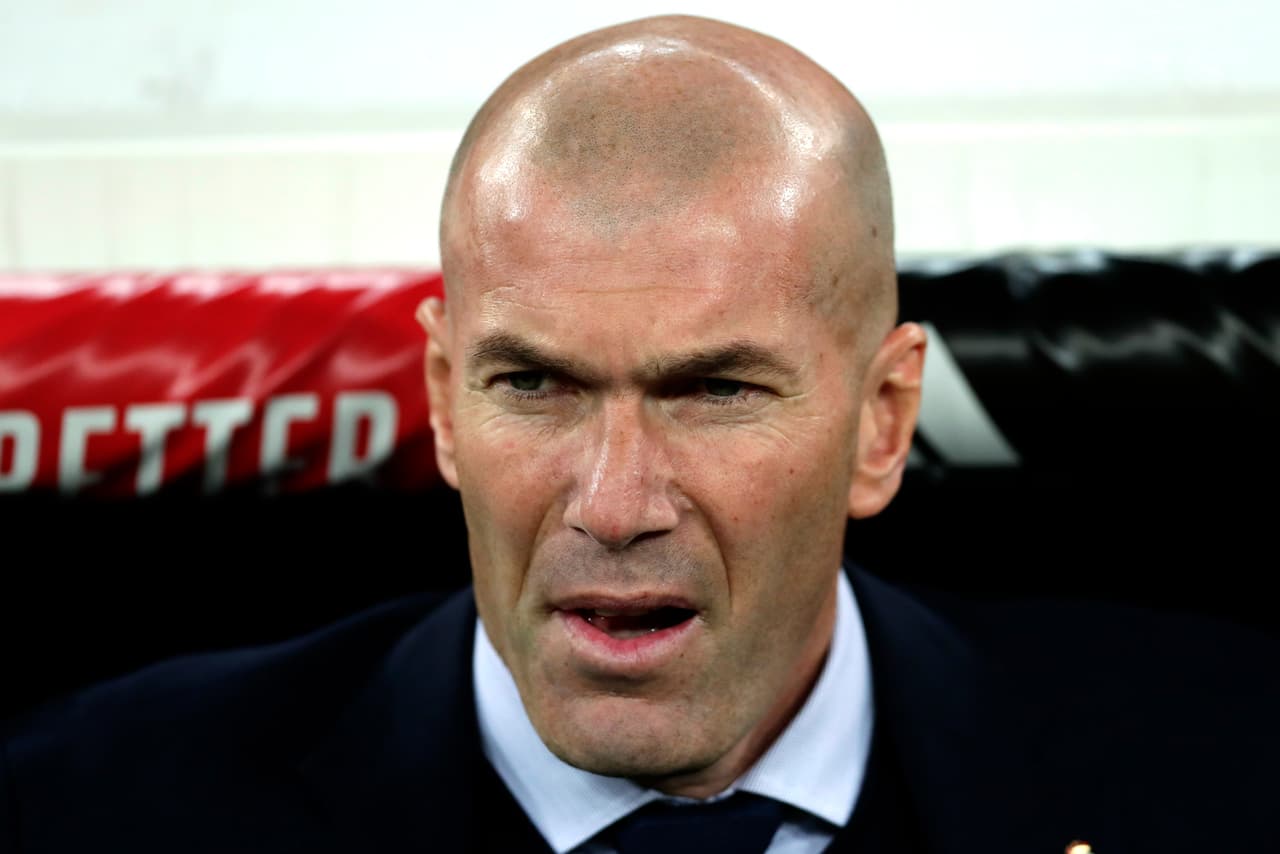 Zinedine Zidane se mostraba relajado para el partido entre Real Madrid y Celta de Vigo pero no sabía lo que le esperaba.