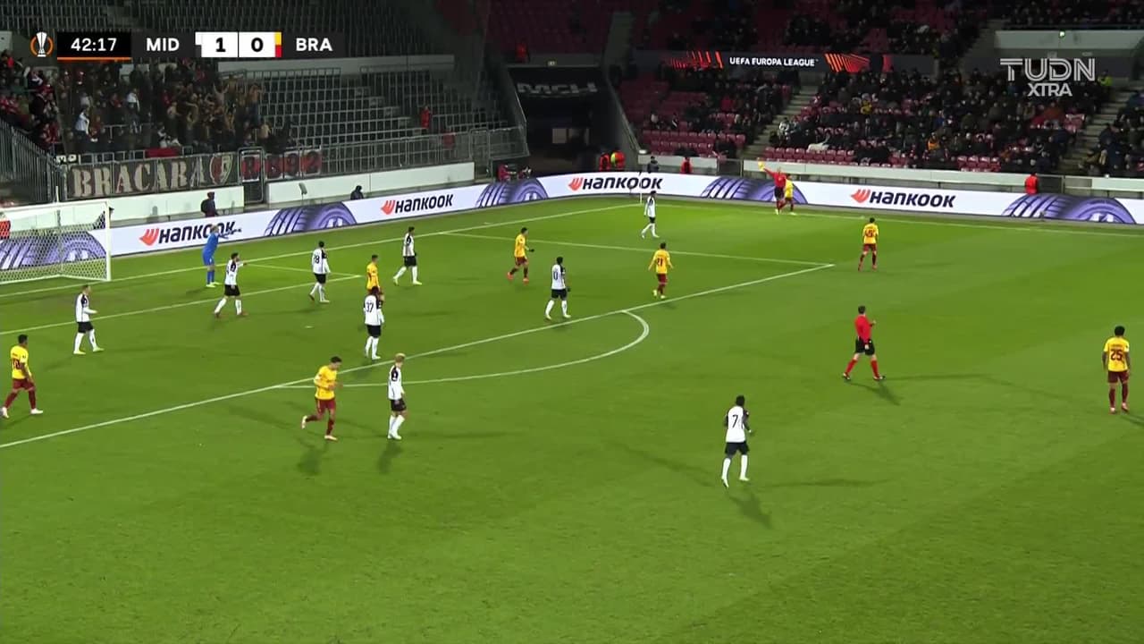 ¡GOL!  anota para Sporting Braga. Ricardo Horta