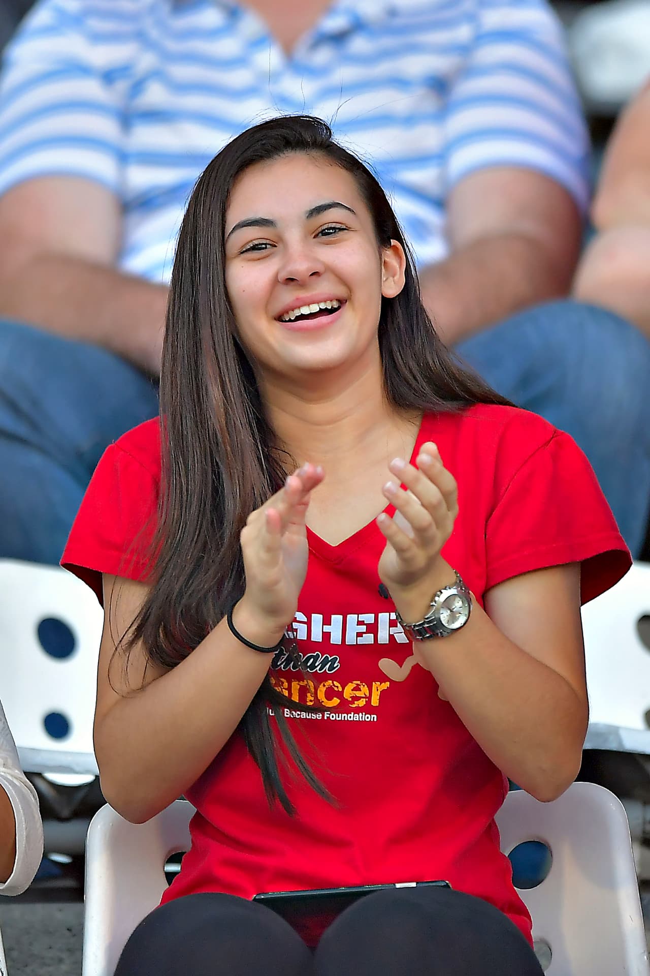 La afición de Trinidad y Tobago no se quedó atrás. Las tribunas se dividieron entre verde y rojo.