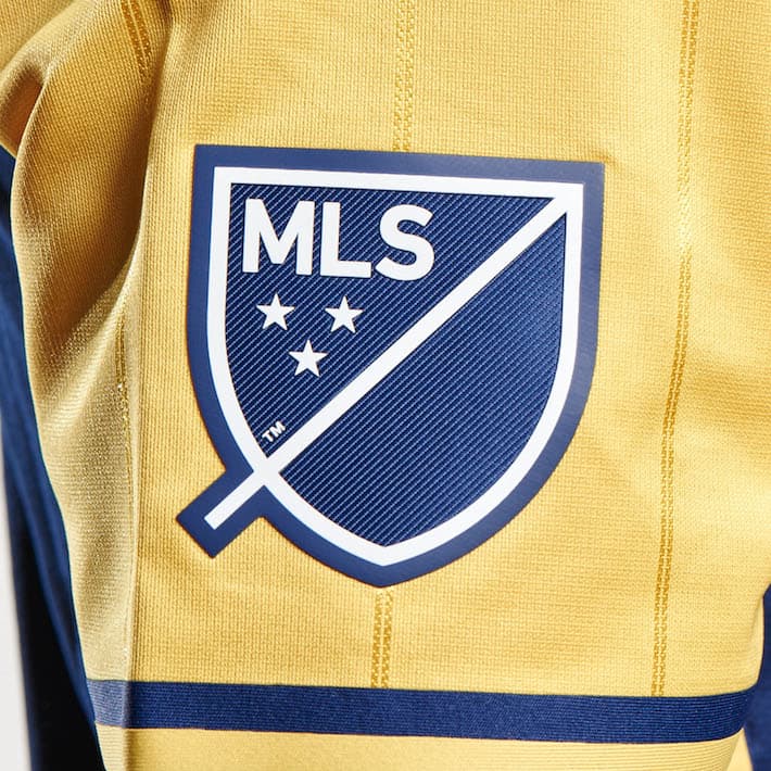 MLS Crest on NYRB away jersey sleeve