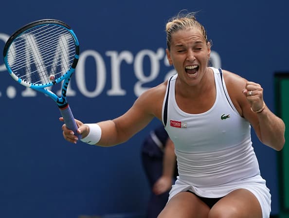 Dominika Cibulkova así celebró tras ganar el segundo y tercer set ante Kerber con idéntico resultado de (6-3). En la siguiente ronda se medirá ante la tenista norteamericana Madison Keys.