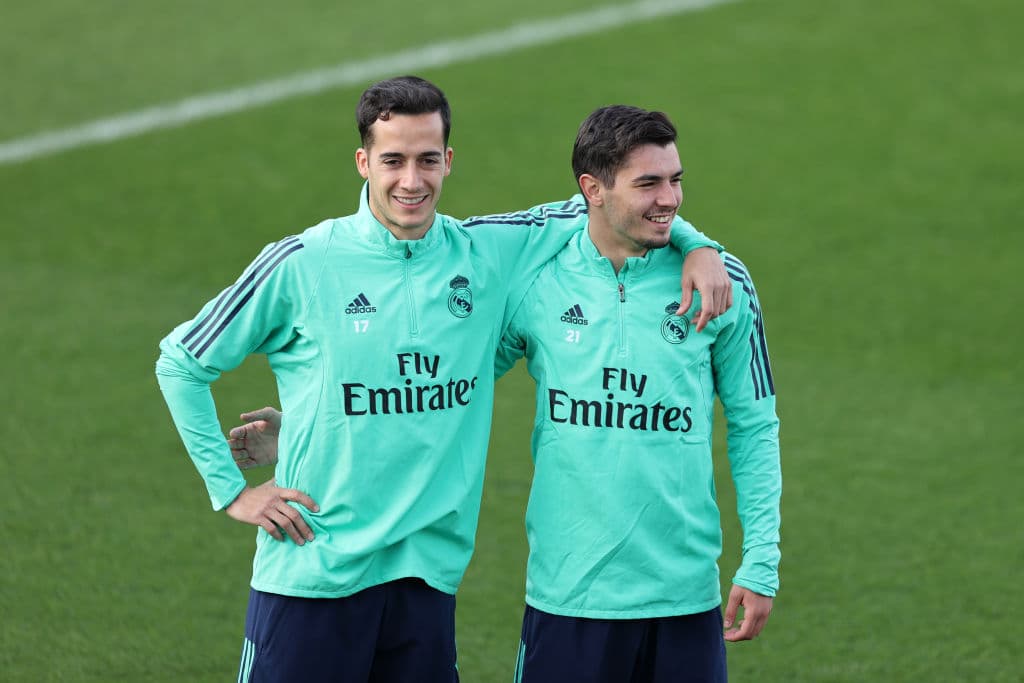 Lucas Vazquez y Brahim Diaz del Real Madrid