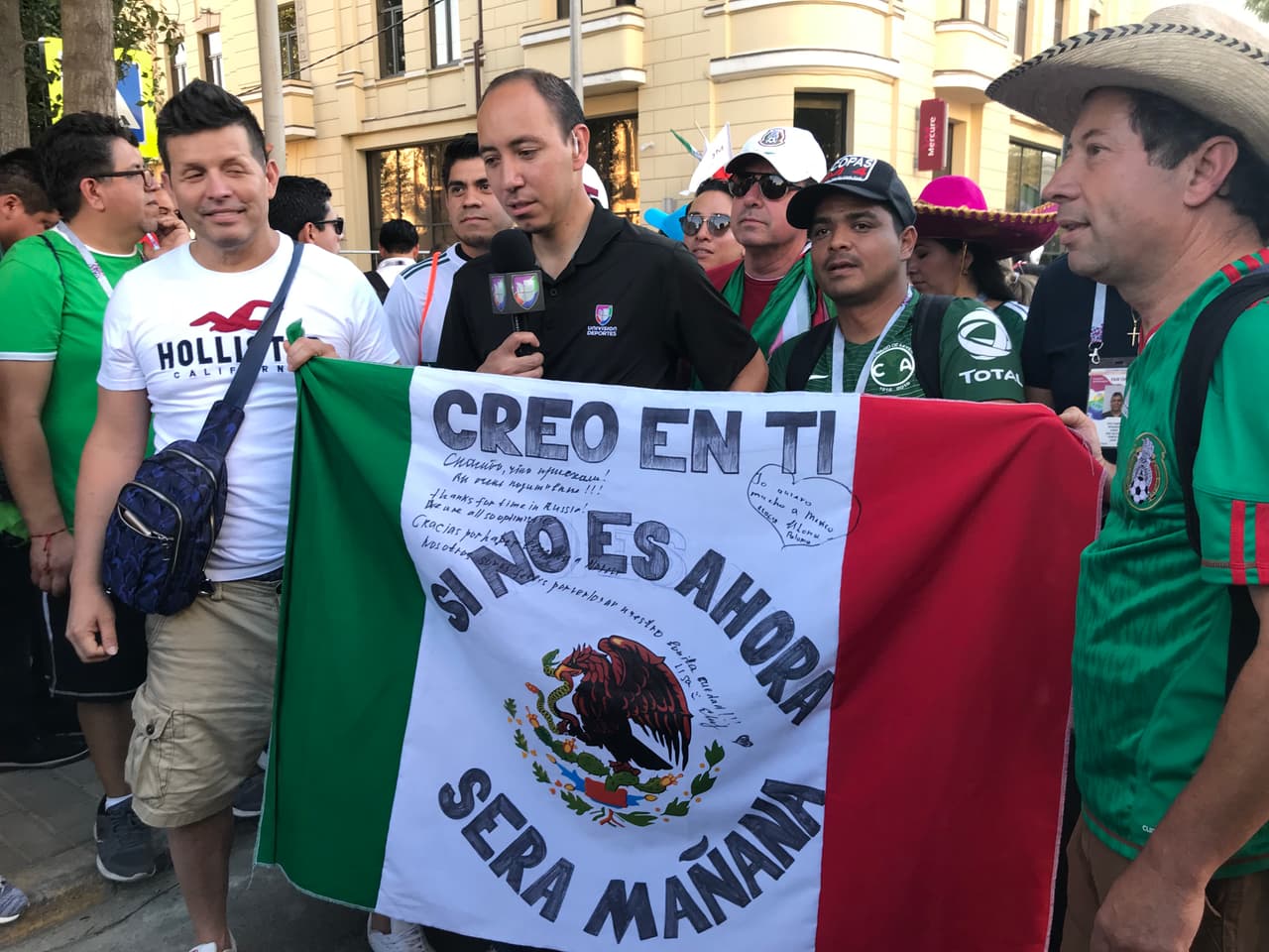 Con el colorido que ya todos saben, la afición mexicana 'invadió' la ciudad de Rostov-on-Don, que es la sede que acogerá a la Selección de México en su partido contra Corea del Sur por el Grupo F.