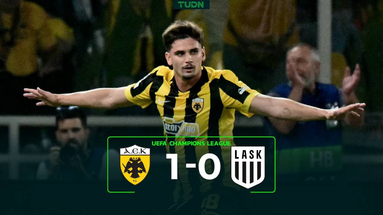 Resumen | AEK arranca la Champions League con victoria ante LASK