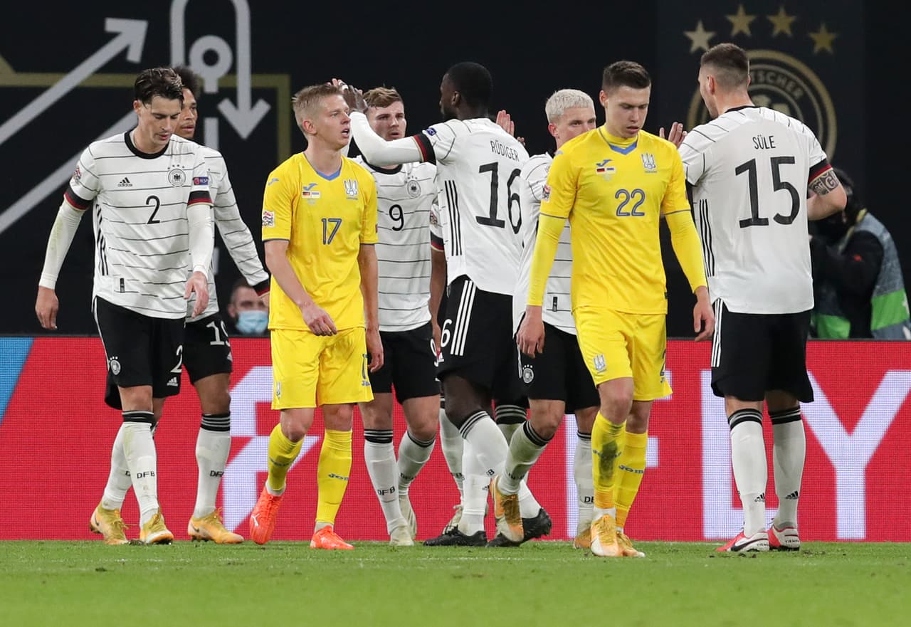 Alemania goleó a Ucrania 3-1 y llegó a nueve unidades en el Grupo 4 de la Liga A; Ucrania se quedó con seis puntos.