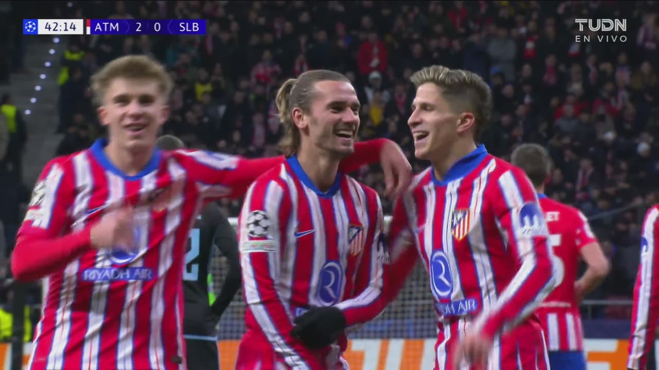 ¡Griezmann marca el segundo para el Atlético! Se incrementa la ventaja