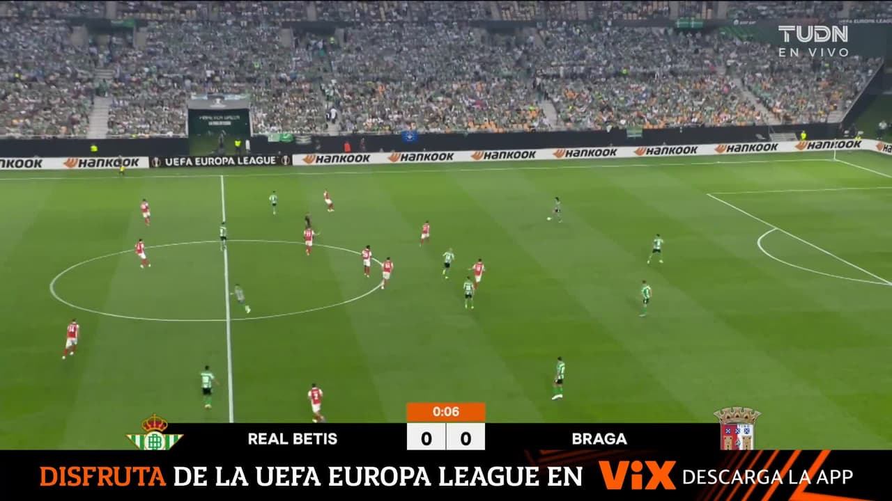 ¡En vivo! Betis vs Braga, UEFA Europa League ¡Aquí!