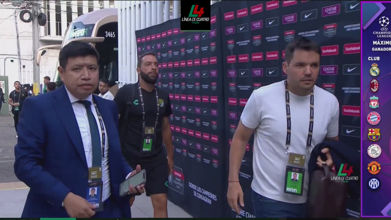 ¡Listos! León y LAFC ya están en el Estadio para la final de ida en Concacaf